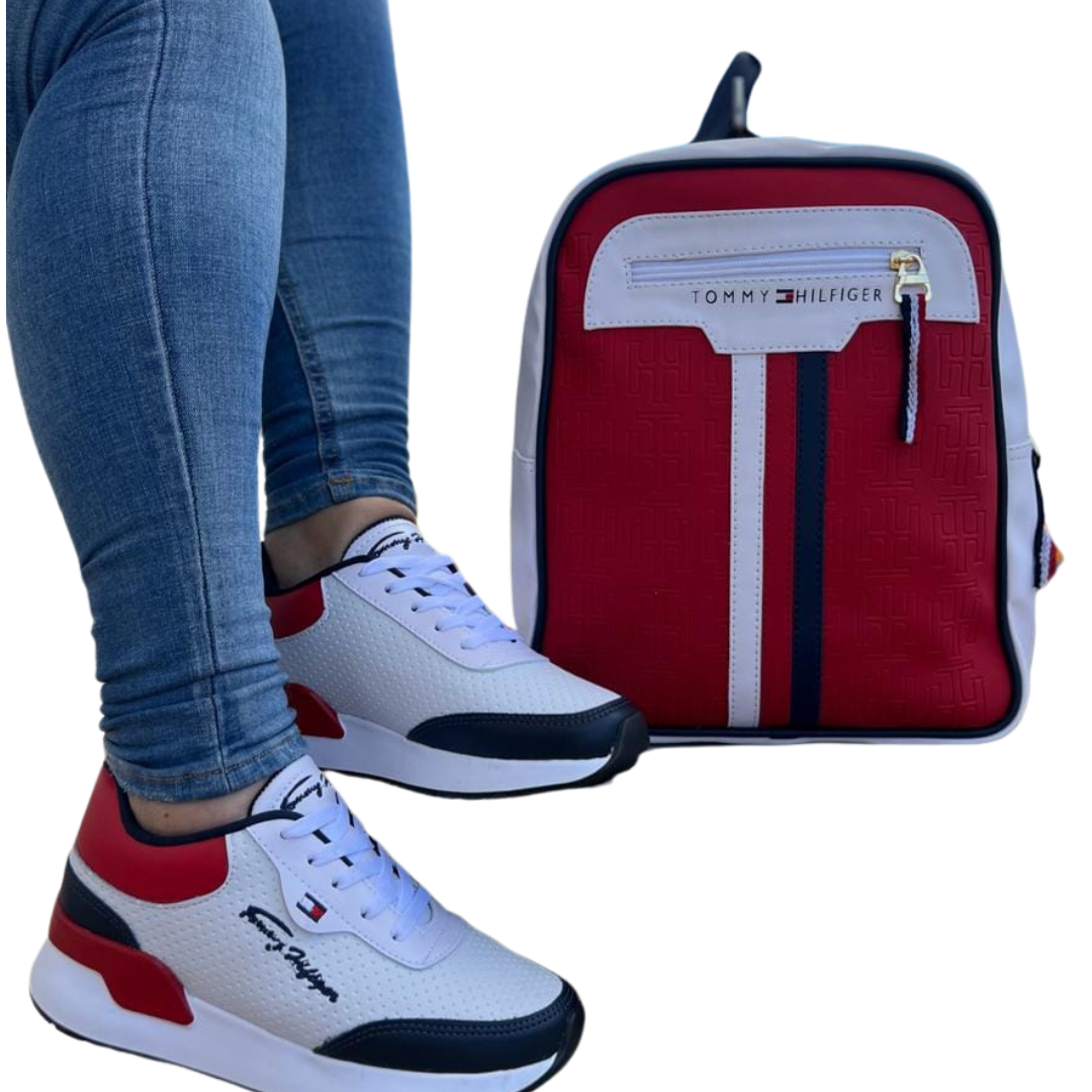 Combo Tommy Hilfiger bolso+billetera+zapatos