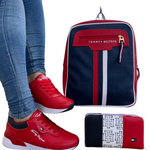Combo Tommy Hilfiger bolso+billetera+zapatos