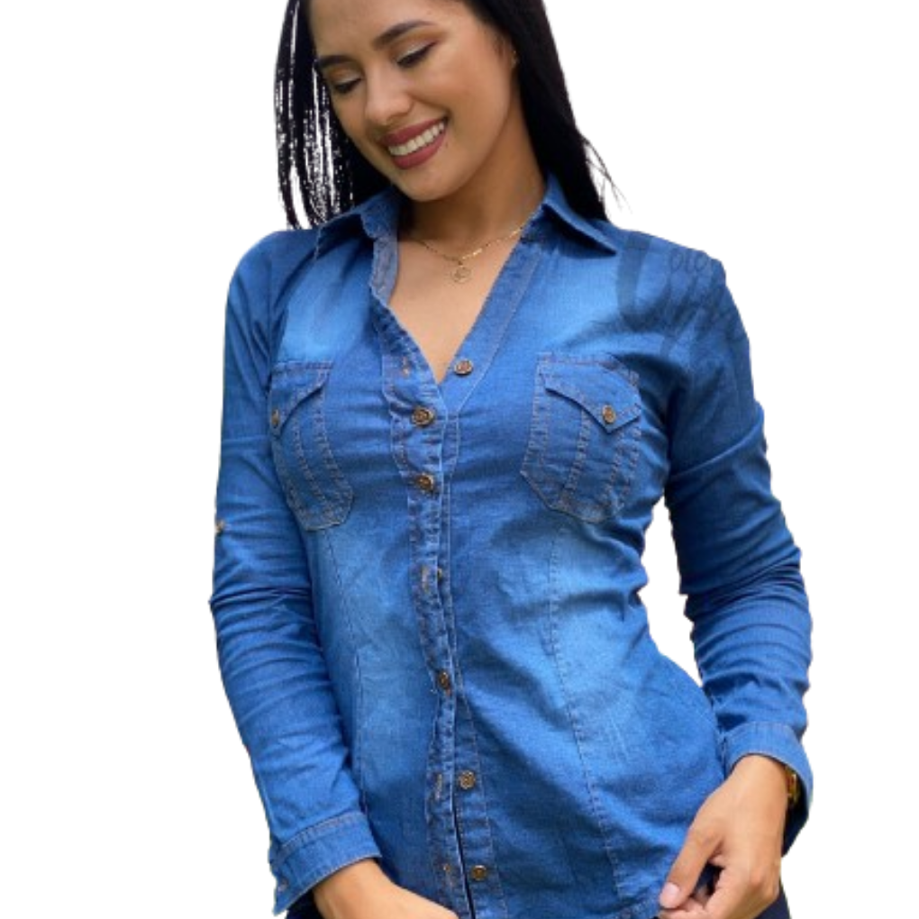 BLUSA EN JEAN PARA DAMA