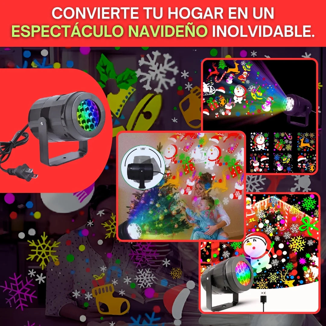 Proyector de Luces Navideñas  [ULTRA DEFINICIÓN] ✨🎅🎄